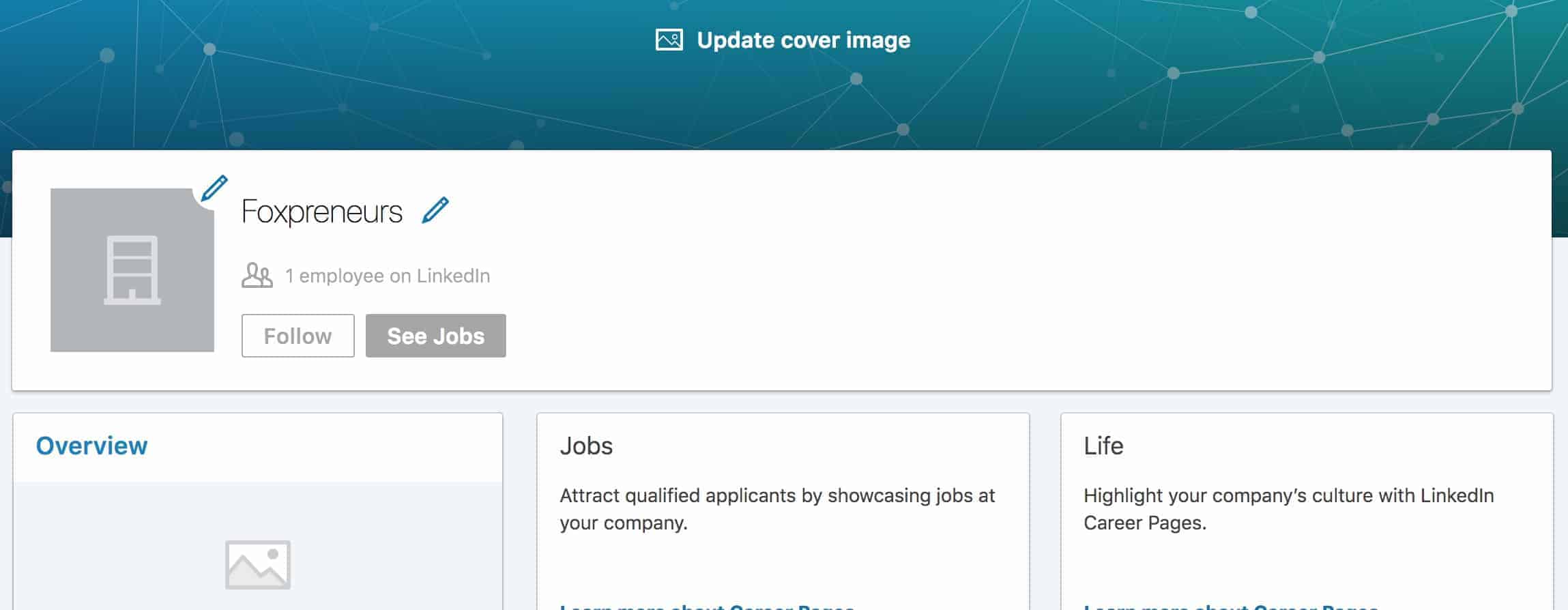 Update your LinkedIn Business Information