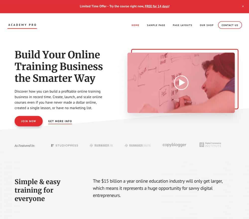 Academy Pro Theme