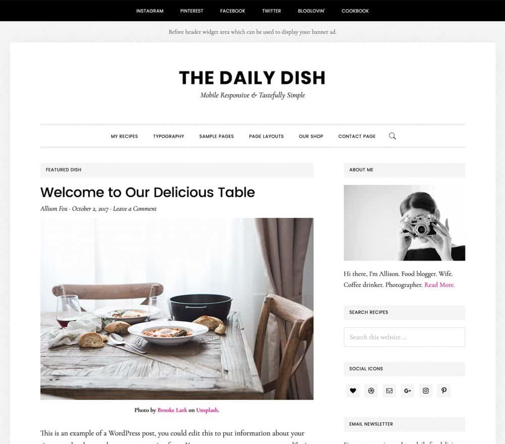 Daily Dish Pro Theme