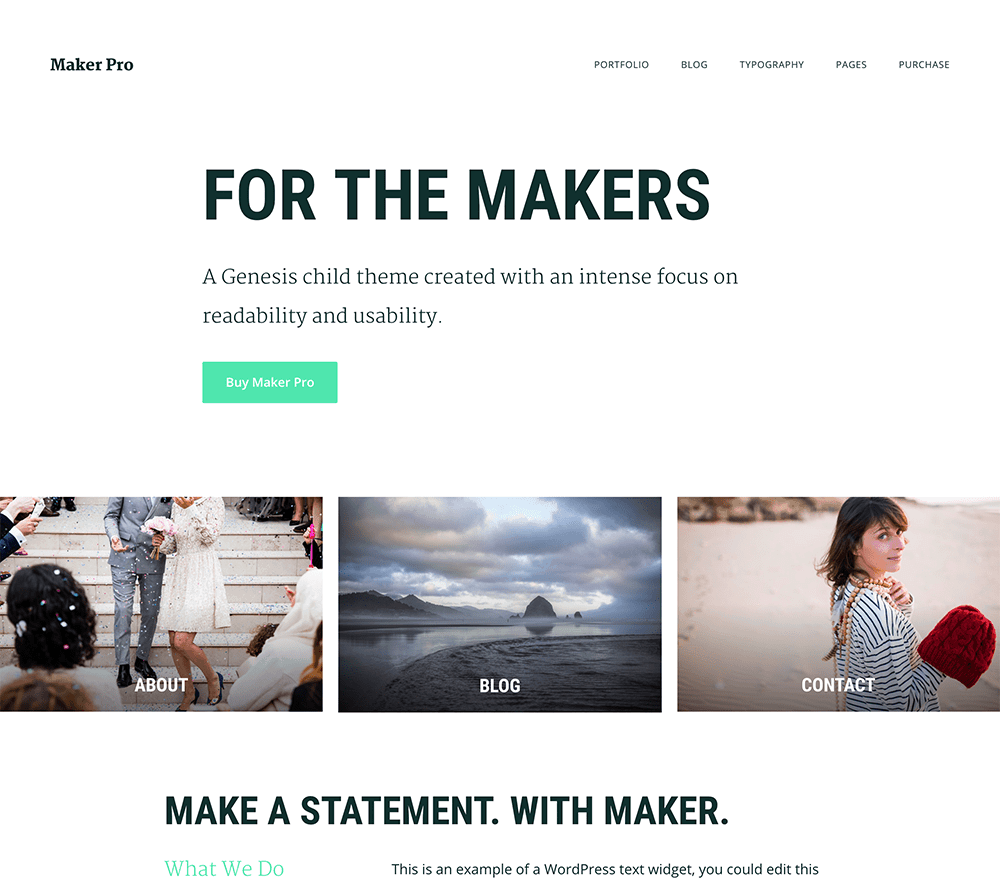Maker Pro Theme