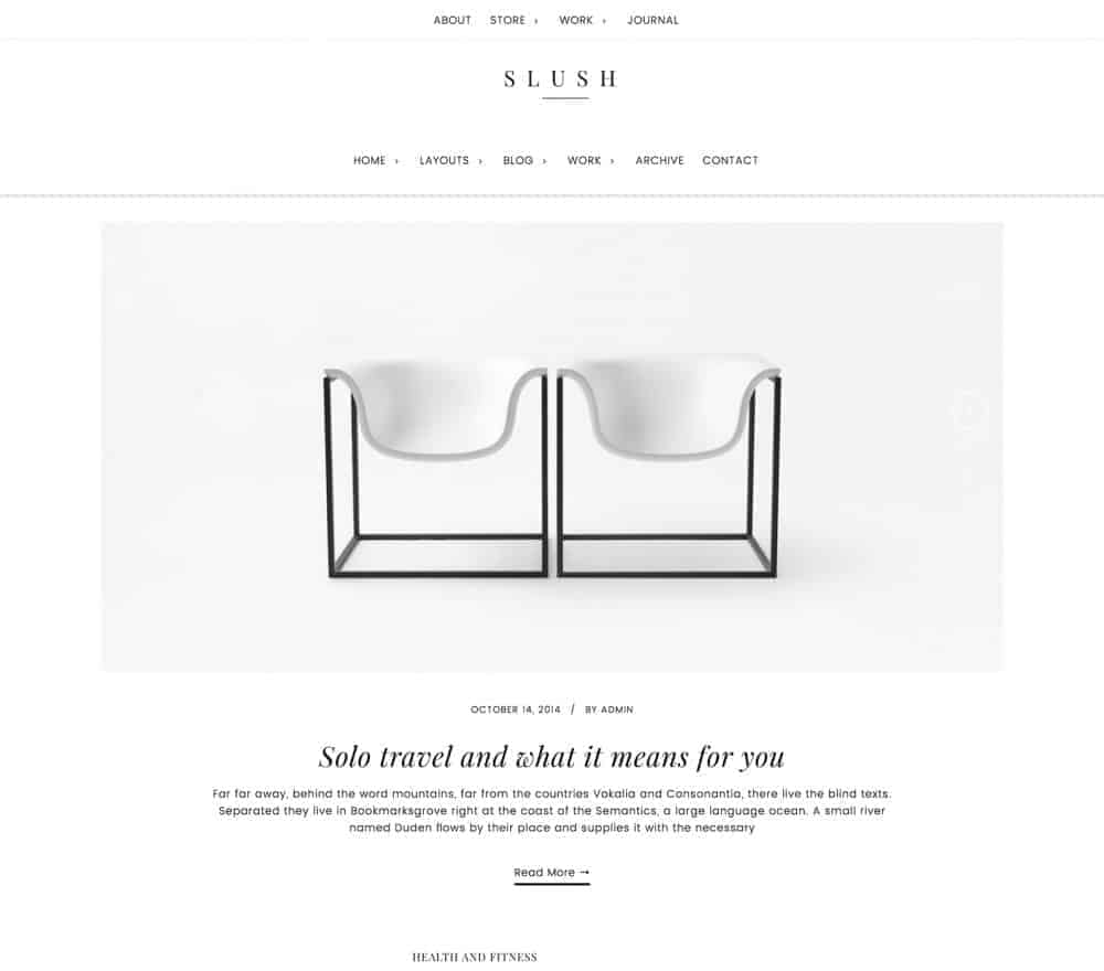 Slush Pro Theme