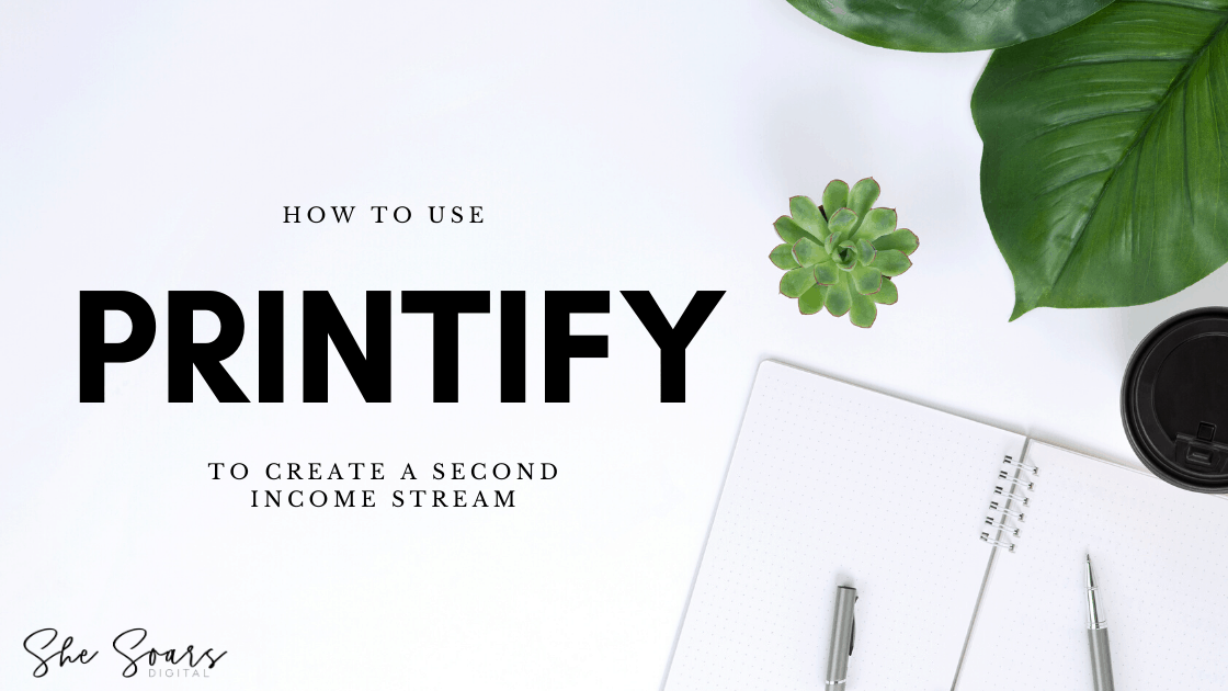 Learn how to use Printify and Etsy to create a second income stream. The cost is minimal (20 cents per item!) and you can work from home!
